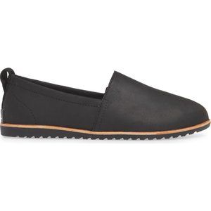 Sorel Ella leather slip on flat - black sz 9